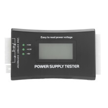 Power Supply Tester For ATX BTX ITX TFX Systems LCD Voltage Monitor With Automatic Alarm Supports Multiple Output Tests In Compact Form Factor