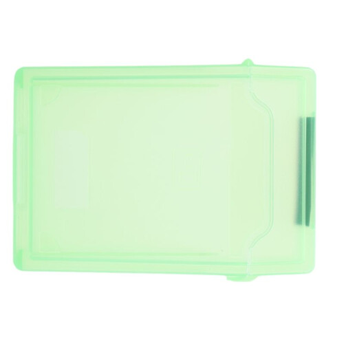 2.in HDD SSD Protective Case Portable Protective Box Plastic Moisture-Proof SSD Hard Disk Protector Dustproof Green 1