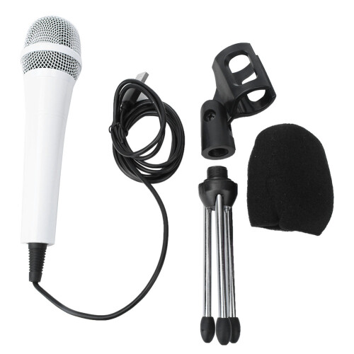 High Output Dynamic Microphone Feedback Rejection Cardioid Pickup Pattern USB Interface Plug And Play Durable Steel Mesh Construction Excellent Sound