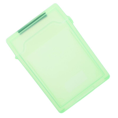 2.in HDD SSD Protective Case Portable Protective Box Plastic Moisture-Proof SSD Hard Disk Protector Dustproof Green 2