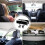 Multi-Functional Car Tissue Box with Hooks for Organizing Travel  Creamy White 5