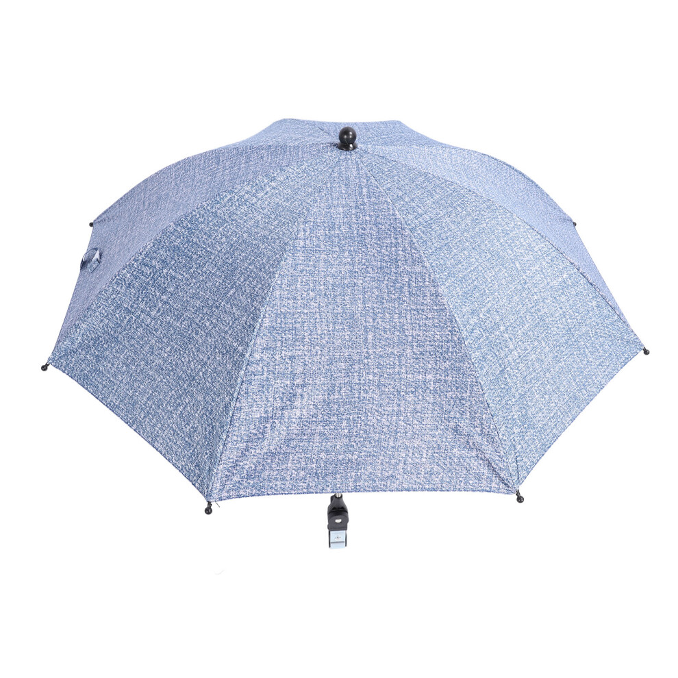 Baby Stroller Parasol Sun Shade 85Cm Denim With Adjustable Clamp Blue