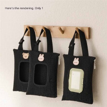Flip-Top Tissue Box Cartoon Animal Wet Wipes Box Car Hanging Bag Tissue Rack Storage Hanging Box A