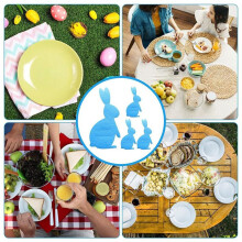 Cutlery Storage Bag Easter Bunny Cutlery Set Knife and Fork Bag Happy Easter Decorative Tableware Accessories