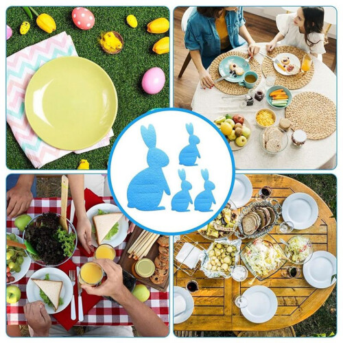 Cutlery Storage Bag Easter Bunny Cutlery Set Knife and Fork Bag Happy Easter Decorative Tableware Accessories
