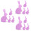 Cutlery Storage Bag Easter Bunny Cutlery Set Knife and Fork Bag Happy Easter Decorative Tableware Accessories 1