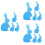 Cutlery Storage Bag Easter Bunny Cutlery Set Knife and Fork Bag Happy Easter Decorative Tableware Accessories 1