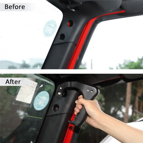 Front Door Top Grab Handle with Phone Holder for   JK 2007-2017 Interior Accessories 2