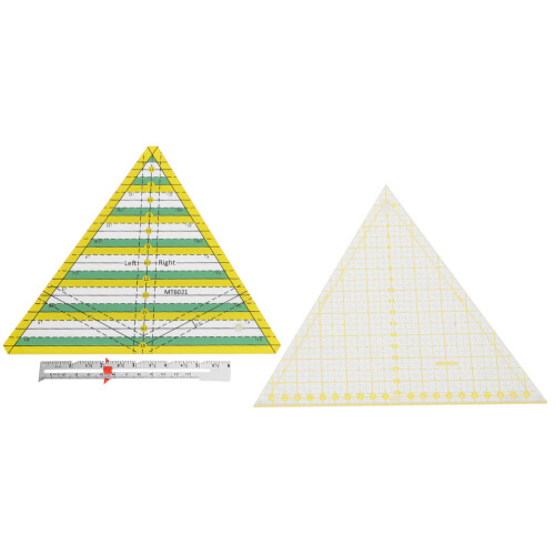 Acrylic Quilting Ruler With Measured Increments, Versatile Sewing Gauge For Creative Fabric Crafting And Custom Pattern Making 1