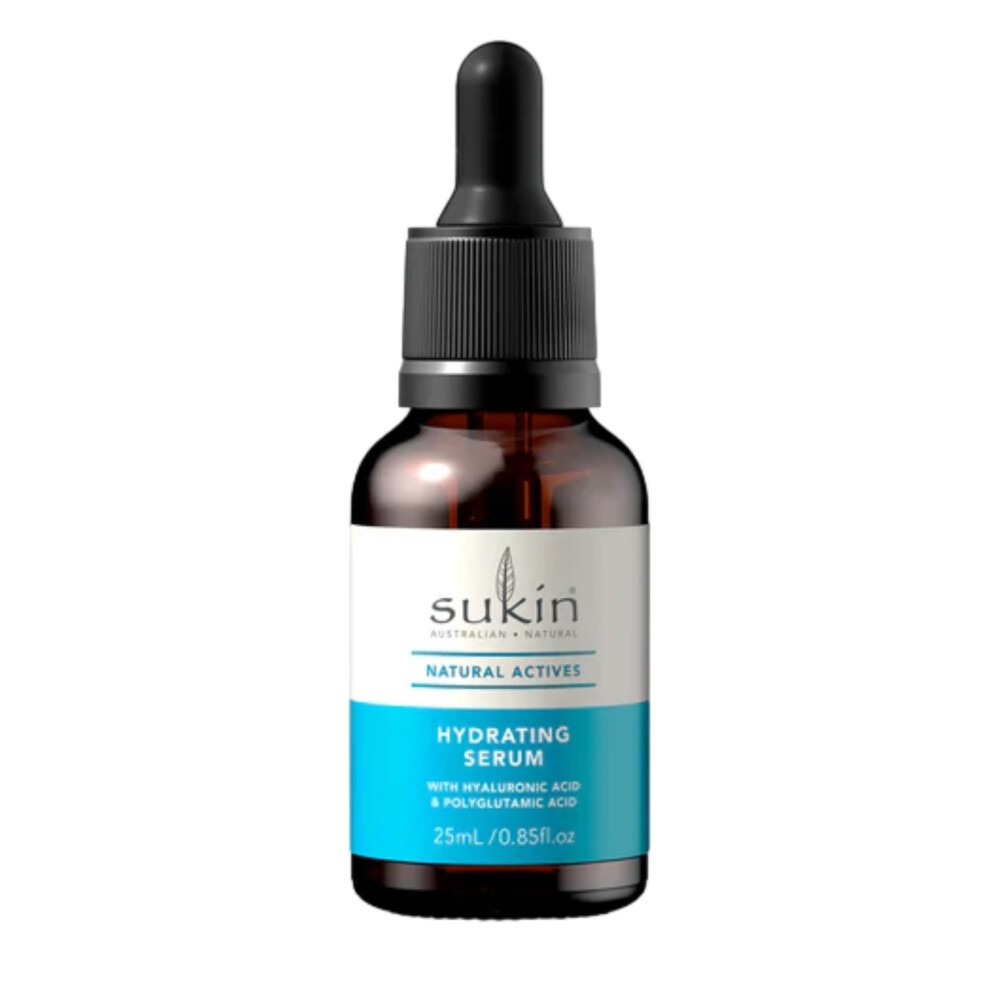 Sukin Natural Actives Hydrating Serum 25ml Deep Hydration Serum for Plump, Smooth & Healthy Skin