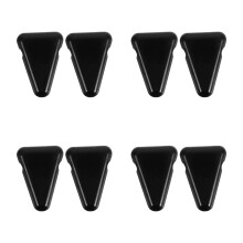 8Pièces -Diapason En Silicone Noir Maintien Sécurisé Antichute