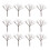 10Pcs Coffee Wire Mini Tree Trunks for Craft Miniature Village Scenery 1