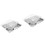 2Pcs Stainless Steel Lunch Divided Plate 4 Compartments Multi-Color 4