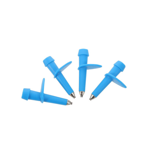 4Pcs Universal Blue Walking Stick Tip Protectors with Tungsten
