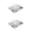 2Pcs Stainless Steel Lunch Divided Plate 4 Compartments Multi-Color 5
