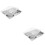 2Pcs Stainless Steel Lunch Divided Plate 4 Compartments Multi-Color 6