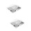 2Pcs Stainless Steel Lunch Divided Plate 4 Compartments Multi-Color 7