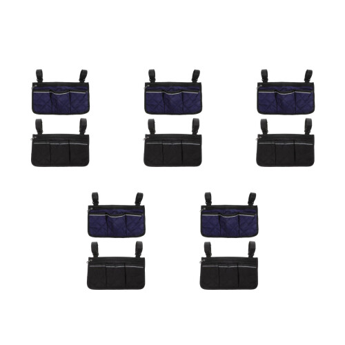10Pcs Wheelchair Accessories Bag Compact Armrest Pouch for Home Use