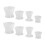 8Pièces Bols En Silicone Compactes Pour Salon Visage DIY 1