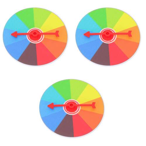 3Pcs Spin Prize Wheels Wall Game Props for Drawing 2