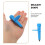 4Pcs Universal Blue Walking Stick Tip Protectors with Tungsten 8