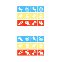 24Pcs Creative Holiday Stencils Plastic Templates for Kids Crafts