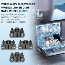 W10195417 Rodas para Lava-Louças Prateleira Inferior para para Rolo de Suporte para Lava-Louças Substitui PS11750057