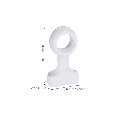 2Pièces Équerres Bois Pour Tringles Rideaux Chambre Résistantes 1