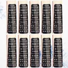 10St Leer Viool Stickers Zwart, Eenvoudige Vingerlijkse