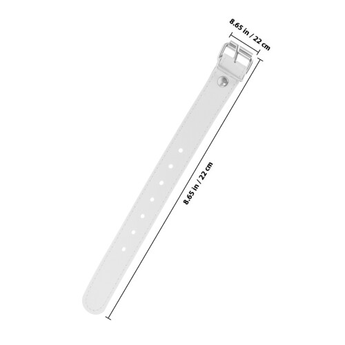 1Pair Adjustable White Bike Basket Strap for Front Rack Fixing 1