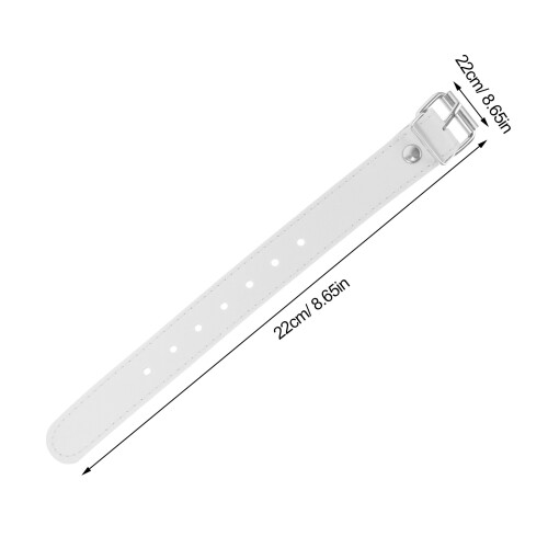1Pair Adjustable White Bike Basket Strap for Front Rack Fixing 2