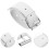 1Pair Adjustable White Bike Basket Strap for Front Rack Fixing 6