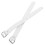 1Pair Adjustable White Bike Basket Strap for Front Rack Fixing 8