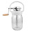 Compact Hand Powered Butter Churner Clear Glass Jar for Home Use 1