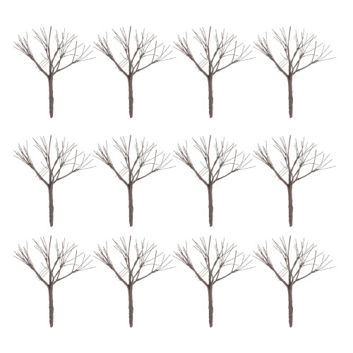10Pcs Coffee Miniature Faux Tree Trunks Bare Branches for Crafting