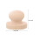 4Pcs Round Wood Stamp Handles - Comfortable DIY Khaki Stamper Grip 2