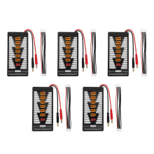 5Pcs Black Plastic Lipo Parallel Charging Board Fast Multi