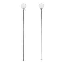 2Pcs Crystal Garden Stakes Metal Fairy Wands Decorative Plant Supports