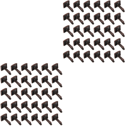 600Pcs DIY Craft Nails Dark Brown Rivets Two-Legged Decorative Studs 2