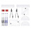 4Ensembles Ensemble De Fournitures De Scope Polyvalent Avec Sac 3