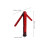 Red ABS USB Rechargeable Car Rescue Warning Light 2
