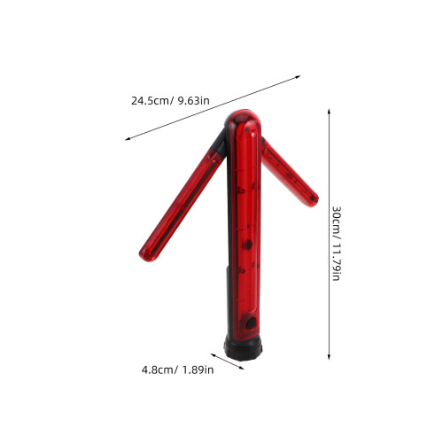 Red ABS USB Rechargeable Car Rescue Warning Light 1