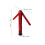 Red ABS USB Rechargeable Car Rescue Warning Light 3
