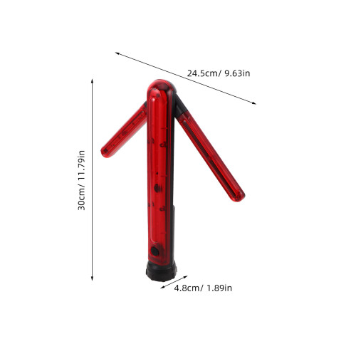 Red ABS USB Rechargeable Car Rescue Warning Light 2