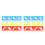 24Pcs Creative Holiday Stencils Plastic Templates for Kids Crafts 9