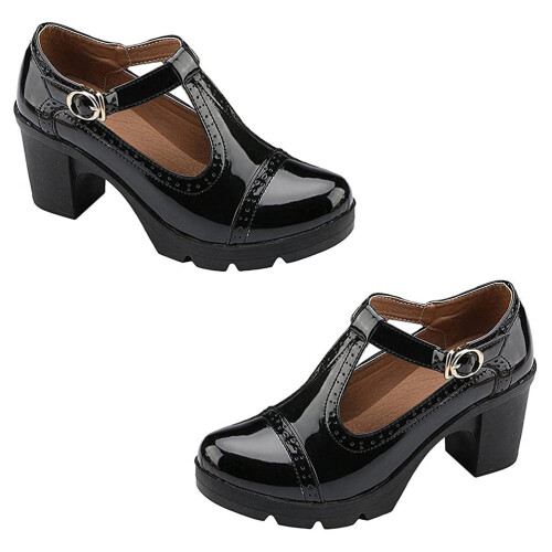 2Paren Zwarte Comfortabele Modieuze Dames Werkschoenen