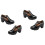 2Paren Zwarte Comfortabele Modieuze Dames Werkschoenen 4