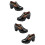2Paren Zwarte Comfortabele Modieuze Dames Werkschoenen 7