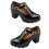 2Paren Zwarte Comfortabele Modieuze Dames Werkschoenen 9