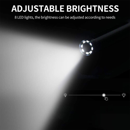 Endoscope Camera with Light IP67 Waterproof 1920P HD for iPhone 8 LEDs 1